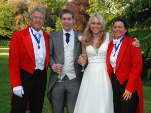 Your Toastmasters and Event Coordinators were honoured to be the Wedding Toastmasters for Leanne and Jim Lamprell at St Peters Church and Quex on 26th May 2012