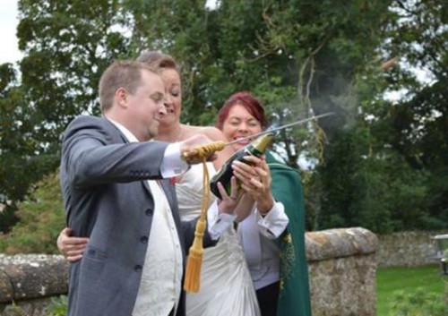 Lympne Castle was a the beautiful venue for this lovely couple.  This was one bride who never stopped smiling.